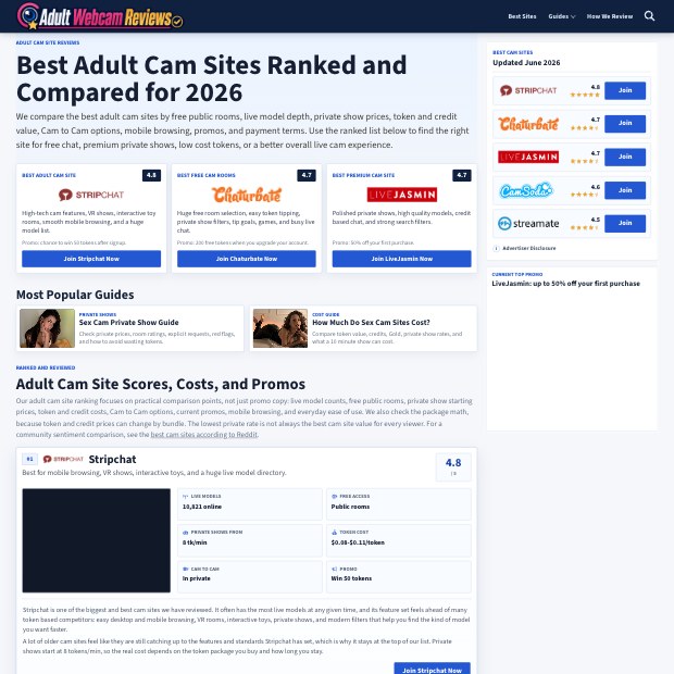 Best Adult Cam Sites